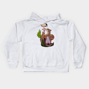 Squirrel and Bird Kids Hoodie